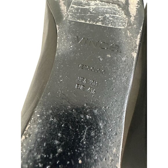 VINCE Black Calf Hair Leather Pointed Flats Size US 10 - Picture 5 of 7